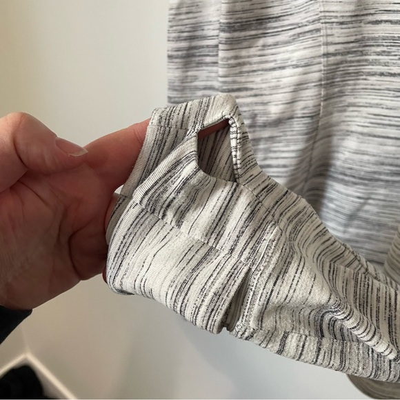 Lululemon Runderful Long Sleeve Space Dye Camo White Silver Spoon Size 10 - Picture 7 of 9